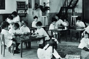 Montessori kindergarten, Naples, 1920–30.