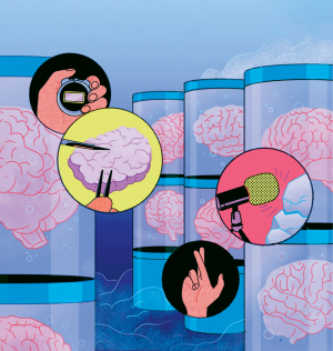 cartoon depicting cryopreservation