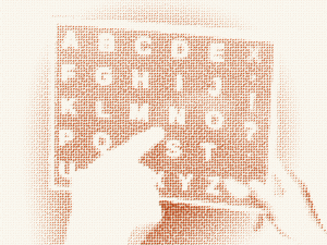 image of facilitated communication board