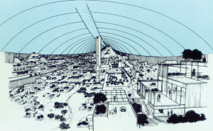 Space Settlements: A Design Study. View of the Interior.