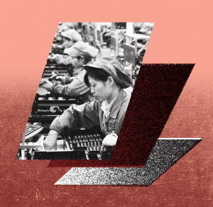 Workers at a factory